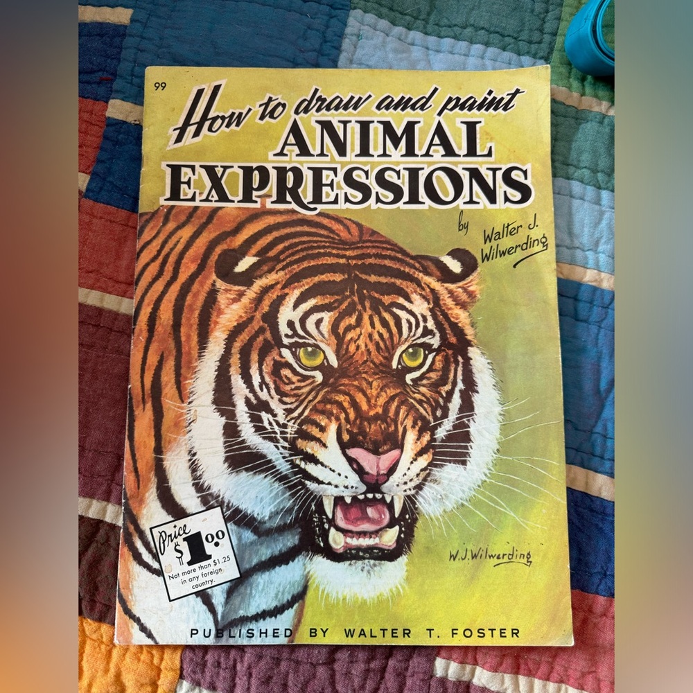 Vintage art book - Animal Expressions